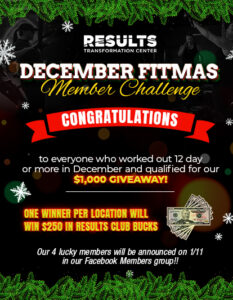 RTC December Fitmas Member Challenge Announcement website