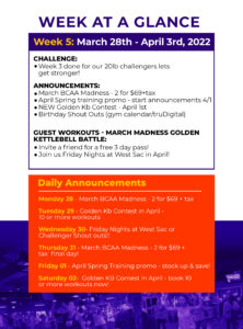 RTC March Week 5 Week at a Glance landing page scaled