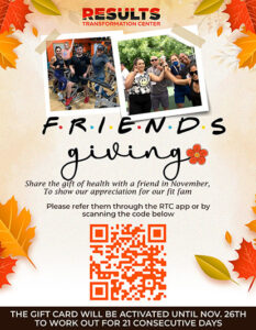 RTC Friends Giving in November Website